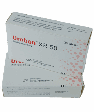 Mirabegron (Uroben Xr 25mg / 50mg) Rx
