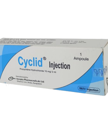 Procyclidine hydrochloride (Cyclid 10mg/ 2ml) Rx